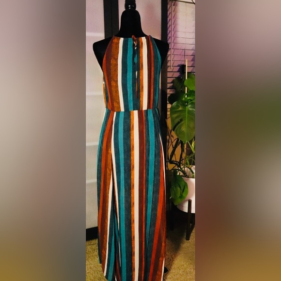 Colorful Striped Maxi Dress - Picture 3 of 6